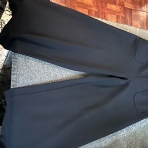 LOFT Black Wide-Leg Trousers